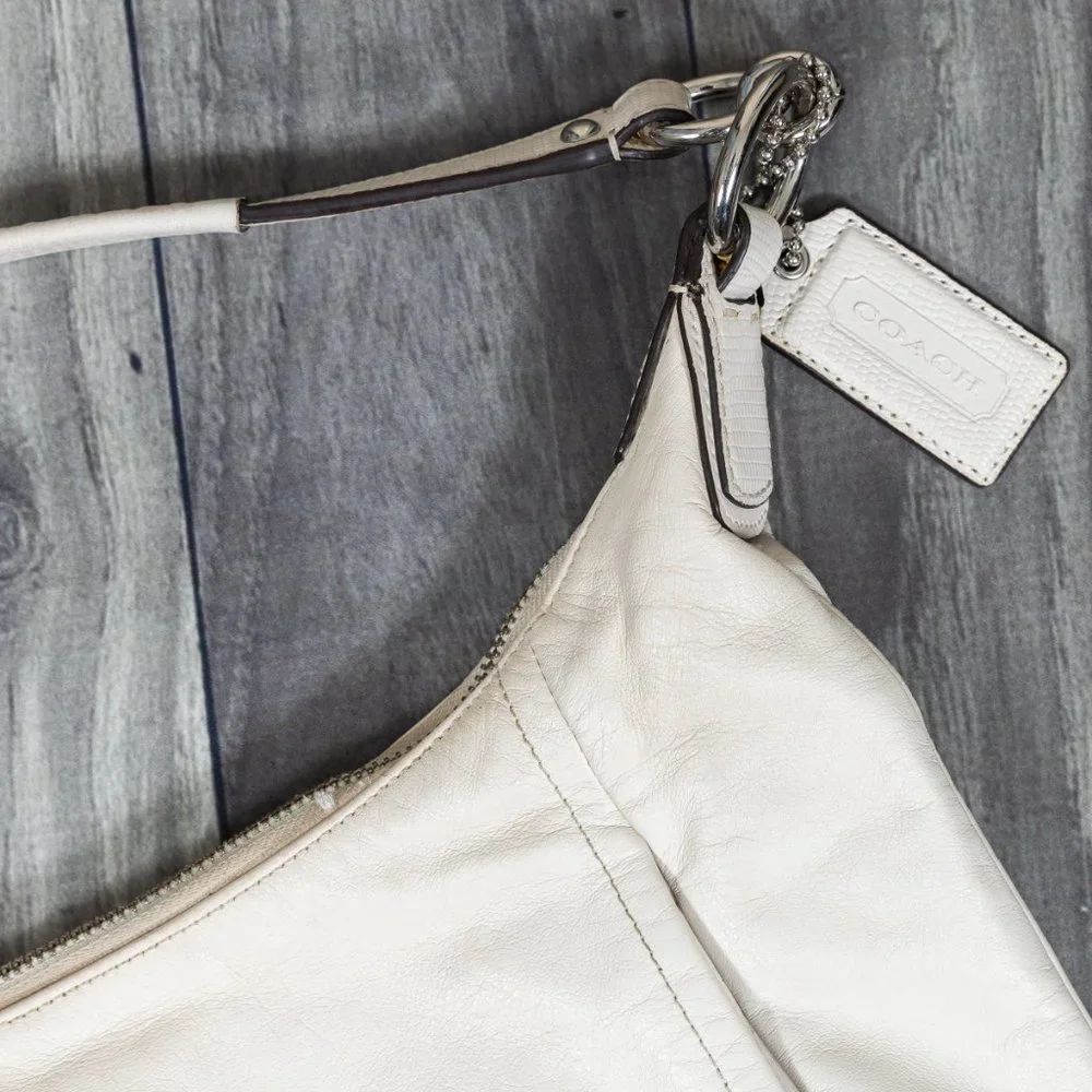 Coach Shoulder Bag Purse - Leather Cream/Beige - Picture 16 of 16